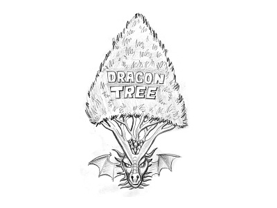 Dragon Tree Design design dragon drawing koncept pencil sketch sketching tree