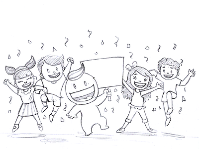 Happy Children Sketch