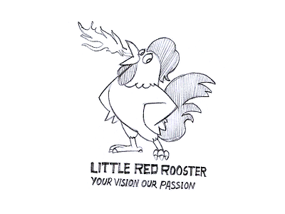 Little Red Rooster Sketch Design