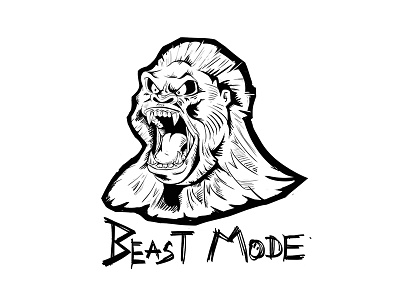 Beast Mode Sketch Design animal character design drawing hand concept koncept logo pencil pencil sketch sketch sketching