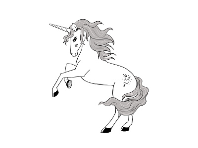 Unicorn Sketch Design