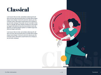 Classical dance 01 graphicdesign illustraion illustration typography ui