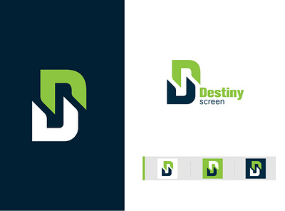 Destiny Screens Logo 03 branding design graphic design graphicdesign logo typography vector