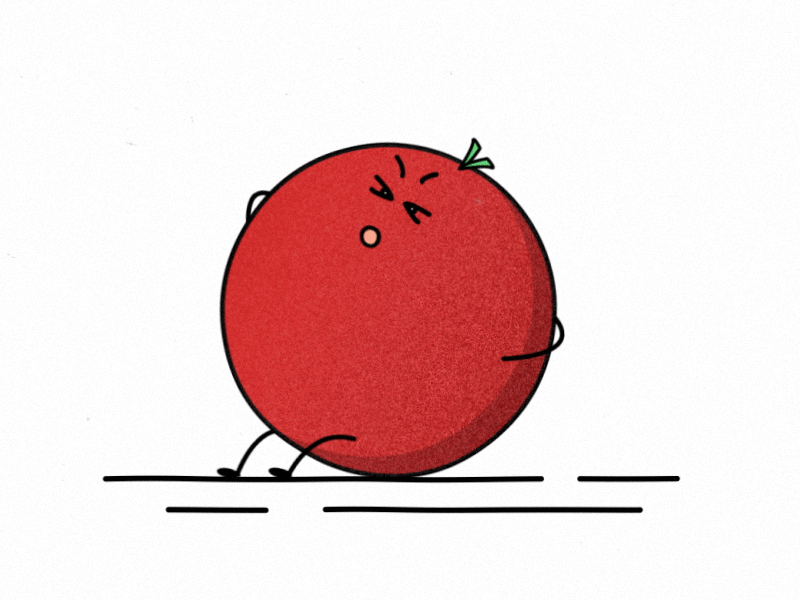 Fat Tomato 2d animation exercise fat fat tomato graphic motion tomato