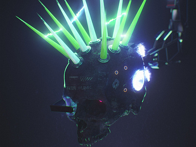 Cyber Punk 3d c4d cinema 4d cyber cyberpunk punk redshift redshift3d yalilov ruslan yarucreator