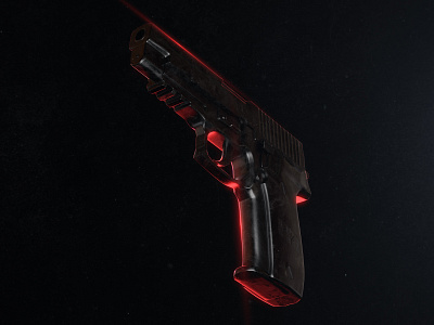 Gun 3d c4d cakeboy cinema 4d glamgogang redshift redshift3d yalilov ruslan yarucreator