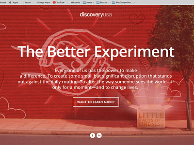 The Better Experiment better discovery discoveryusa dusa experiment the usa website world