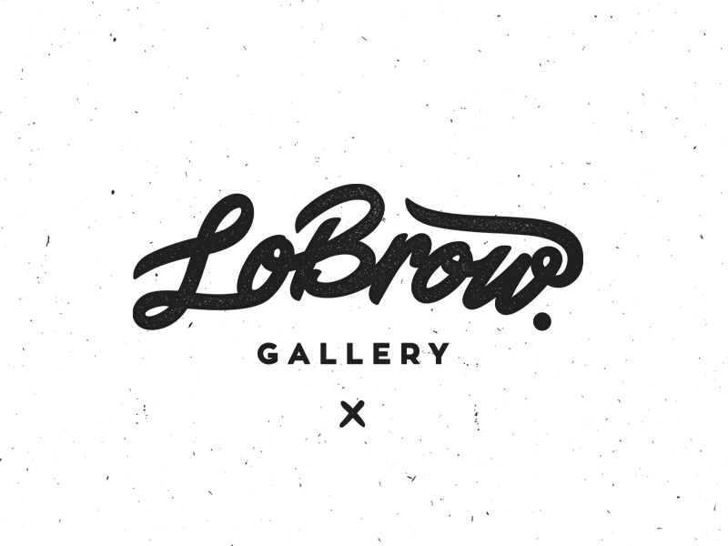 LowBrow Gallery branding type typography logo sanchos dirty laundry cohen gum gallery lowbrow