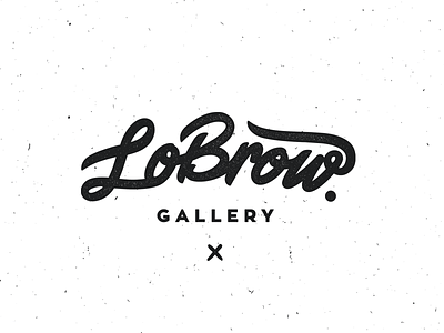 LowBrow Gallery branding cohen gum gallery logo lowbrow sanchos dirty laundry type typography