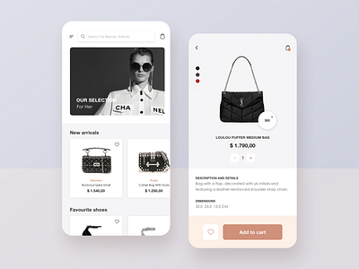 Luxury e-commerce app app apple application bag bags brand branding ecommerce interface iphone luxury mobile mobile app sketch ui ui design ux ux ui uxdesign visual