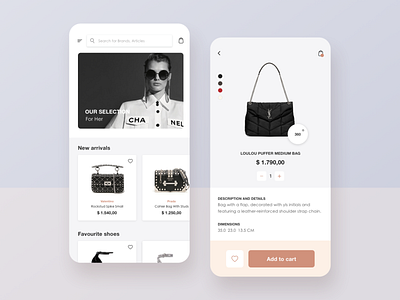 Luxury e-commerce app