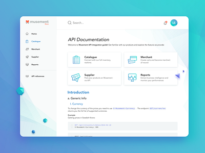 API documentation gradient illustration interface photoshop ui ux web