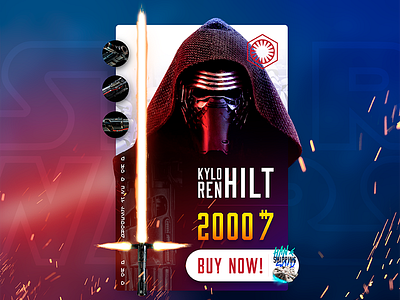 Kylo Ren Hilt Shopping Card [Concept]