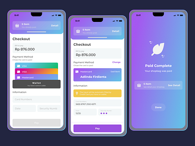 Checkout - Credit Card checkout credit card mobile app ui ux