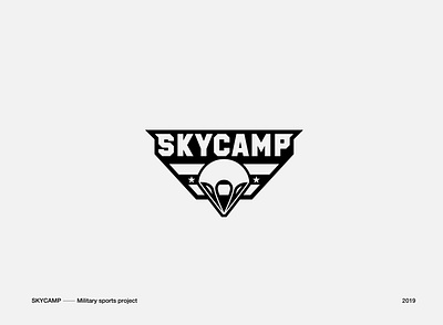 Skycamp Logo logofolio logos logotype martovsky military parachute sky военный лого логос логотип парашют символ