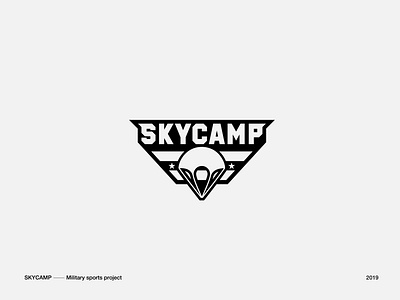 Skycamp Logo logofolio logos logotype martovsky military parachute sky военный лого логос логотип парашют символ