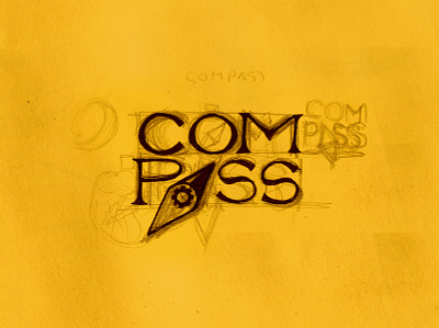16. Compass art compass illustrate illustration illustrator lettering logo logotype martovsky mrtvsk sketch sketchbook sketching