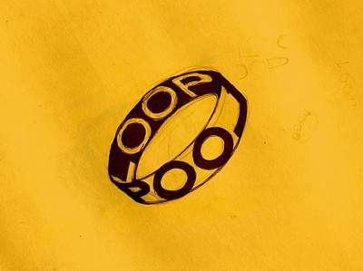 19. Loop art illustrate illustration illustrator inktober logo loop martovsky mrtvsk sketch type typo