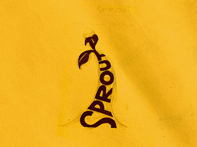 20. Sprout art design illustrate illustration illustrator inktober2021 logo martovsky mrtvsk plant sketch sprout