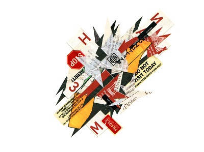 Nizhniy abstract collage graphic design illustrate illustration martovsky paper sketch