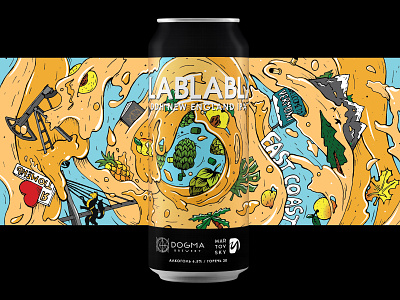 Blablabla - label for Dogma Brewery