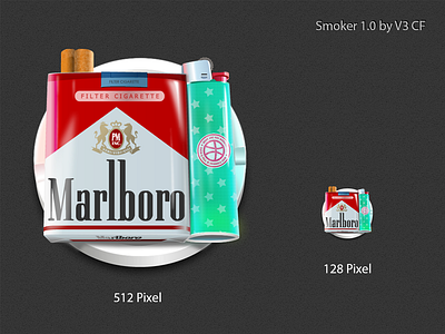 Smoker 1.0 icon design smoker