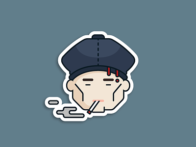 By order of the Peaky Fookin' Blinders birmingham cap cillian murphy illustration peaky blinders sticker television tommy shelby vector