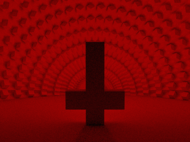 He Loves You animation c4d cross motion design red religion satisfying