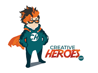 Creative Heroes Mascot design digital paint digitalpaint draw illustration logo photoshop wacom