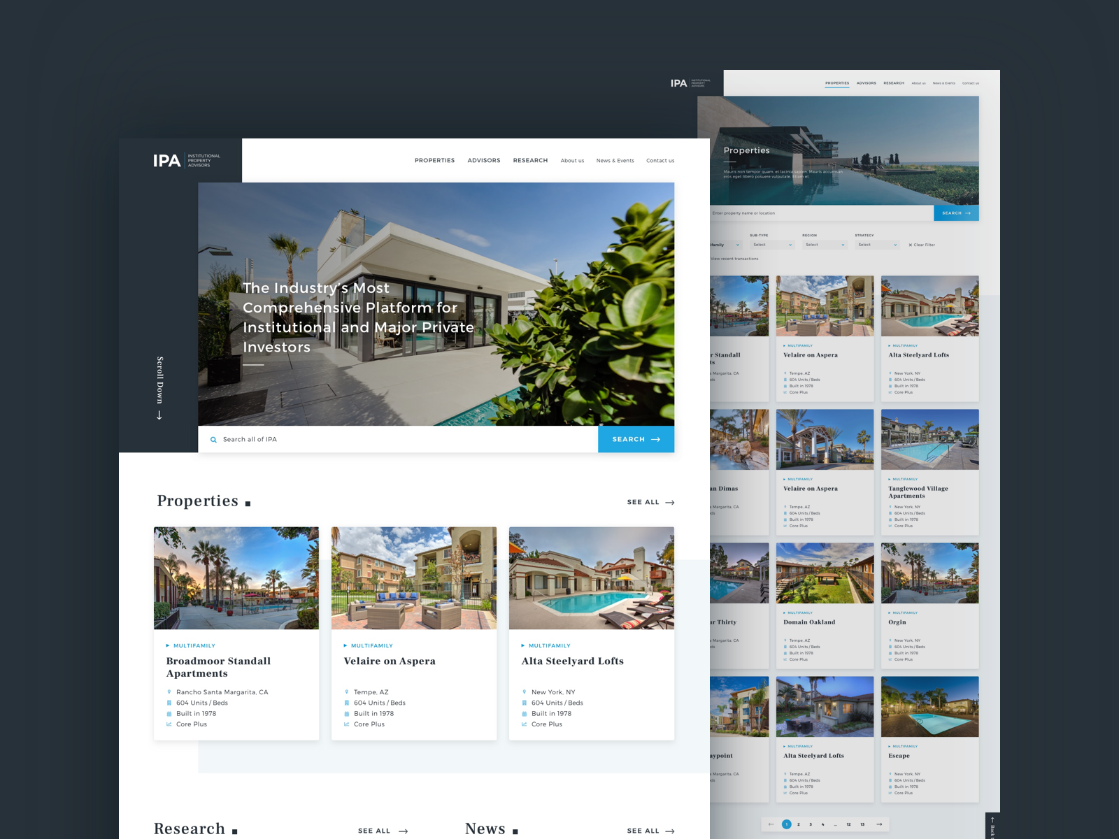 Institutional Property Advisors - Website Redesign by Brooklyn Digital ...