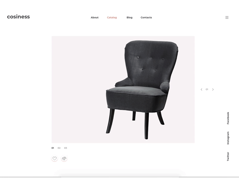 Armchir app chair e commerce furniture product shop ui ux