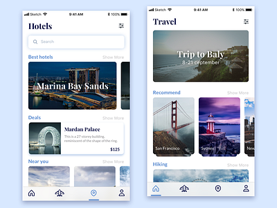 Travel Application Design