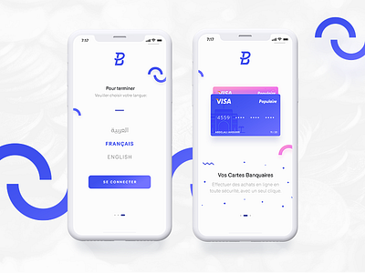 Banque Populaire - Mobile App card finance financial flat gauge graphs layout mobile stats stuf