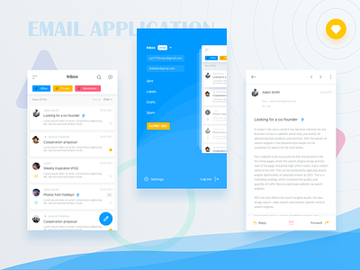 Email Application appiossketch