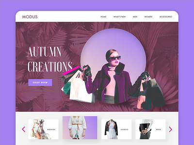 Modus Website branding desktop fashion shopping uidesign uidesigns uiux uxdesign website