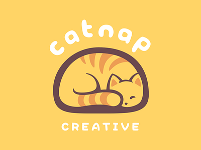 Exploring Colors branding catnap cats colorful cute illustration logo yellow
