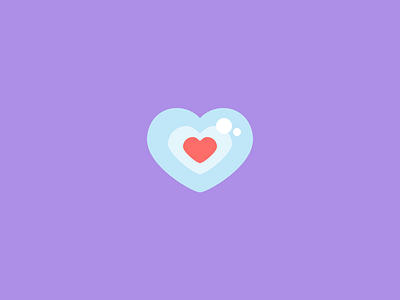 Branding flat heart icon piece of heart zelda