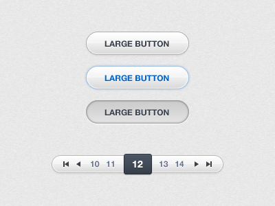 Elements bar blue button buttons chrome elements gloss glow pages pagination ui white