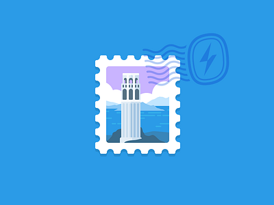 Coit Tower california coit tower illustration island san francisco stamp swiftype water