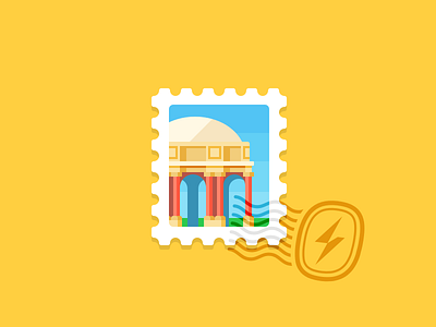 Palace Of Fine Arts architecture california columns illustration palace of fine arts san francisco stamp swiftype