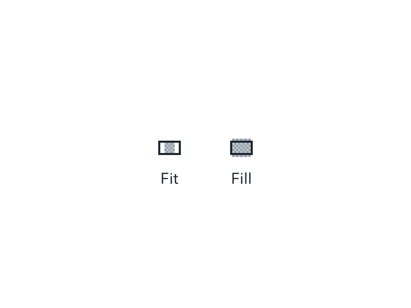 Fit & Fill: Icon Design Process adjust crop fill fit resize view zoom