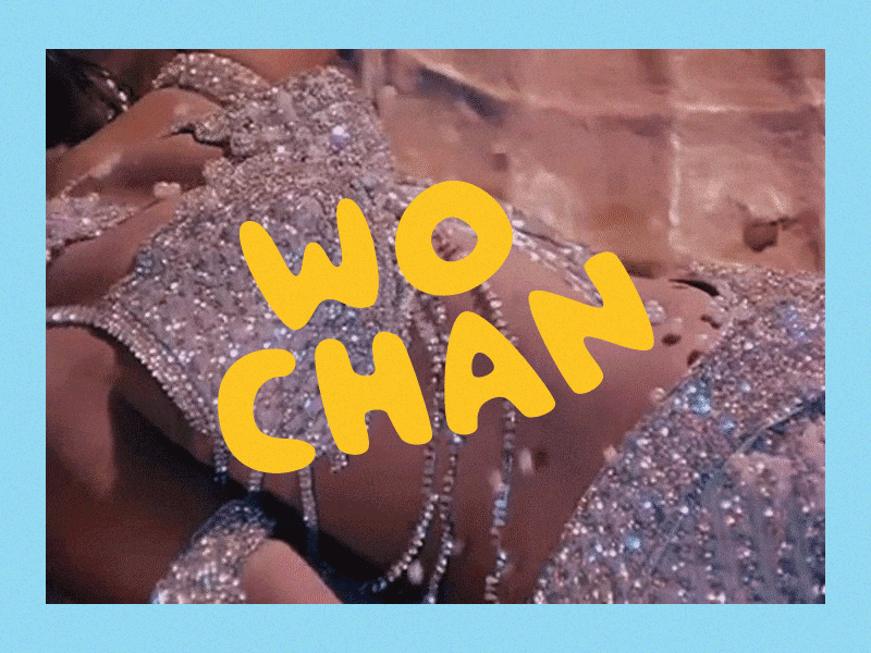 Wo Chan branding drag lettering logo performance art poetry