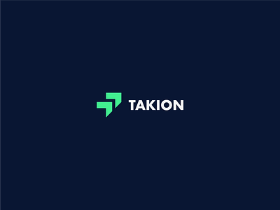 Takion Logo brand brand identity branding design icon identity design logo logo design logo design branding minimal stocks symbol t logo trading trading app trading company typography