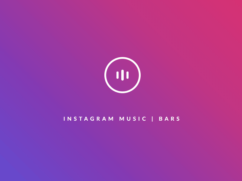 Animated Instagram Music Bars animated animation css dev frontend gradiente instagram