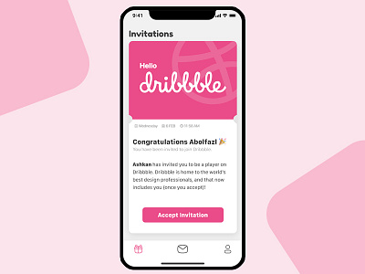 Hello Dribbble! app first shot hello dribbble invite ui ux web