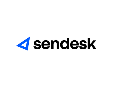 Sendesk — Logo brand branding desk email icon logo mark minimal paperplane send simple type vector