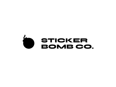 Logo — Sticker Bomb Co. bomb brand branding logo mark minimal simple stickers type typography
