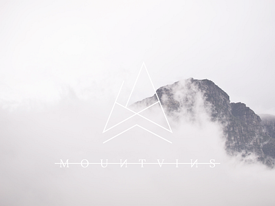 Mountains album art band branding logo mark merch minimal sigil simple typography