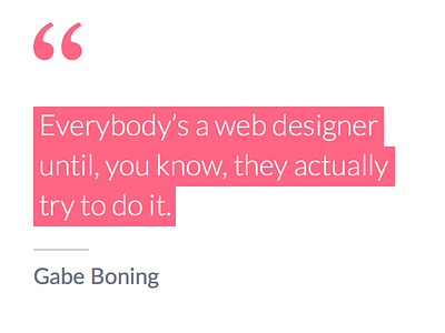 Double Quotes design gabe boning highlight instagram minimal quotes web