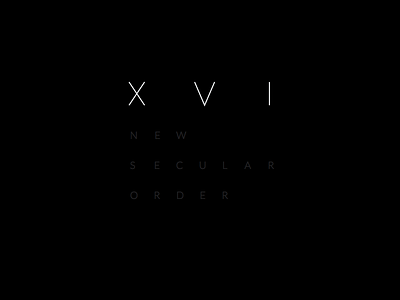 XVI 666 hail holiday minimal new new years order satan secular world